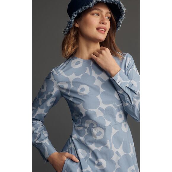 nwt ANTHROPOLOGIE x MARIMEKKO sz S Katse Unikko Midi - Picture 2 of 5